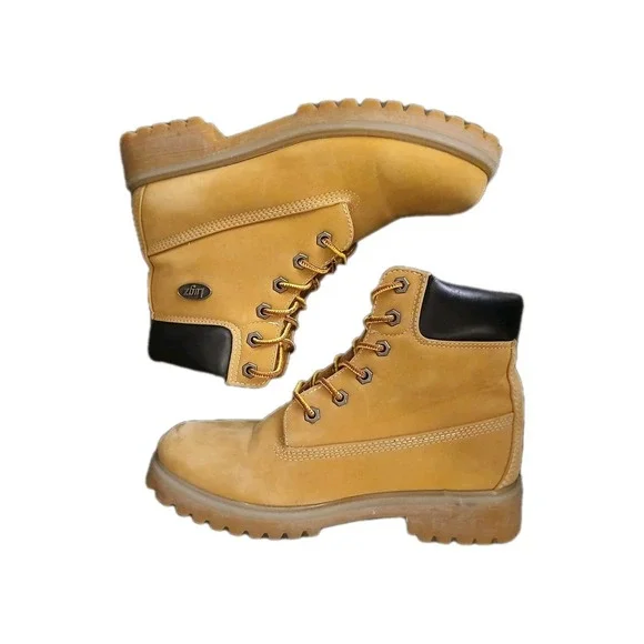 Lugz Drifter 6 SteelToe Golden Wheat Bark Tan Gum Women Sz 7.5 OR Men Sz 6 #1085 - Picture 4 of 13